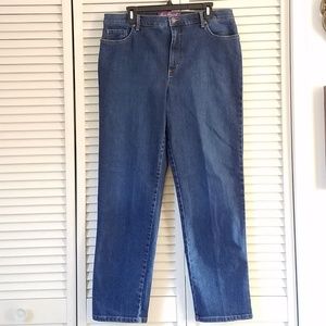Gloria Vanderbilt Amanda Denim Blue Jeans Size 16